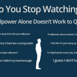 Silhouette of a man struggling with the limits of willpower in quitting porn