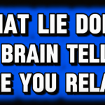 Bold text graphic asking, "What lie does your brain tell you before you relapse?" about quitting porn and understanding relapse patterns.